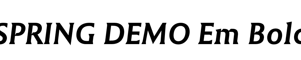  DEMO Em Bold Italic