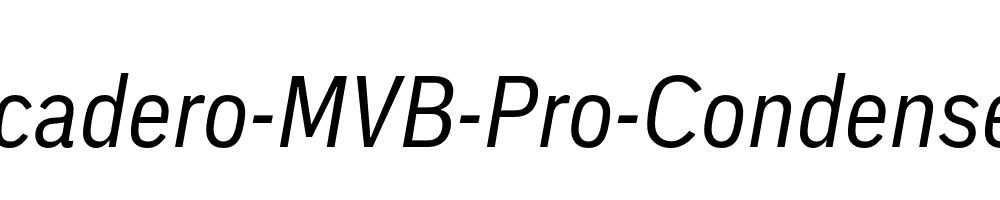 Embarcadero-MVB-Pro-Condensed-Italic