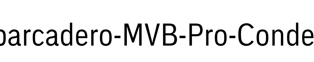 Embarcadero-MVB-Pro-Condensed