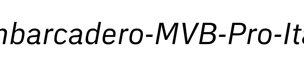 Embarcadero-MVB-Pro-Italic