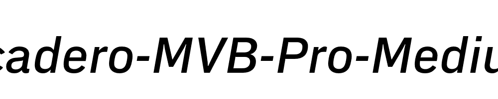 Embarcadero-MVB-Pro-Medium-Italic