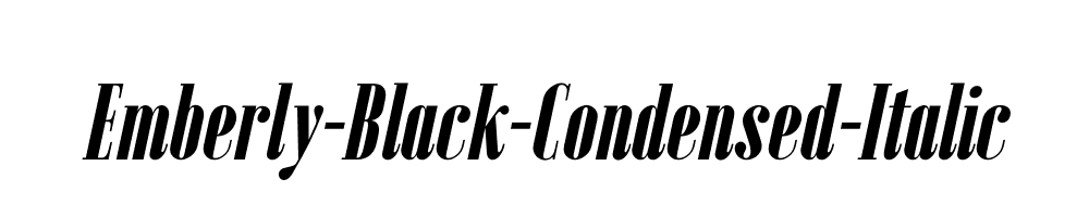 Emberly-Black-Condensed-Italic