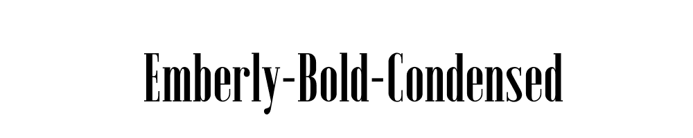 Emberly-Bold-Condensed