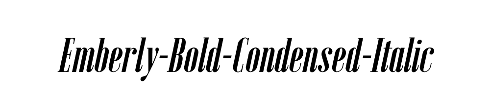 Emberly-Bold-Condensed-Italic