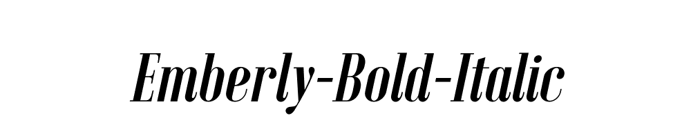 Emberly-Bold-Italic