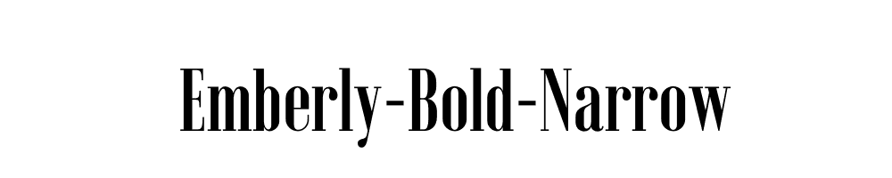 Emberly-Bold-Narrow