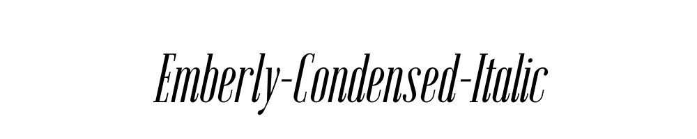 Emberly-Condensed-Italic