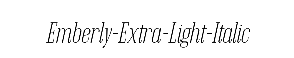 Emberly-Extra-Light-Italic