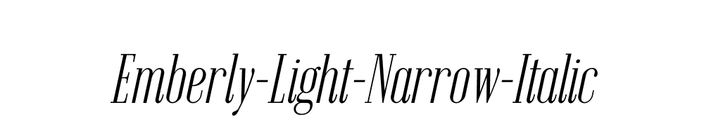 Emberly-Light-Narrow-Italic