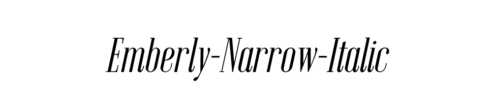 Emberly-Narrow-Italic