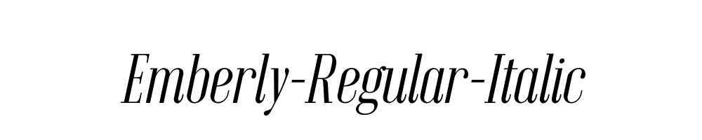 Emberly-Regular-Italic