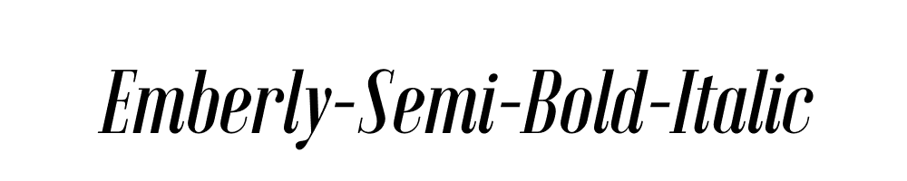 Emberly-Semi-Bold-Italic