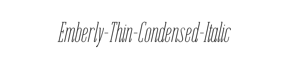 Emberly-Thin-Condensed-Italic