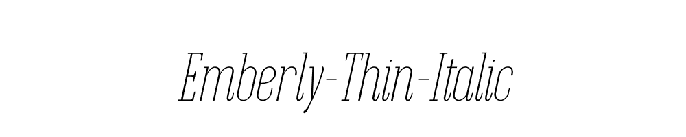 Emberly-Thin-Italic