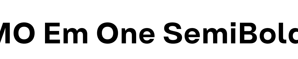 FSP DEMO Em One SemiBold Regular