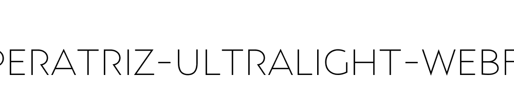 emperatriz-ultralight-webfont