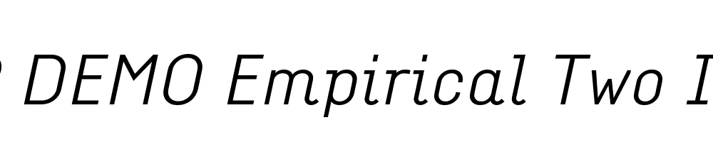 FSP DEMO Empirical Two Italic