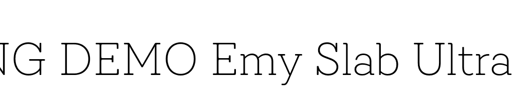  DEMO Emy Slab UltraLight Regular