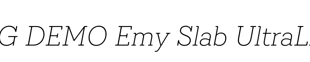  DEMO Emy Slab UltraLight It Regular