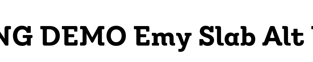  DEMO Emy Slab Alt Bold Regular