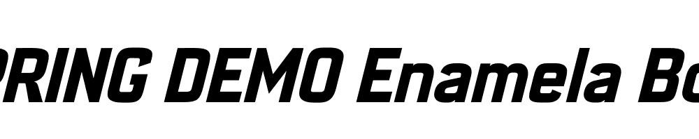  DEMO Enamela Bold Italic