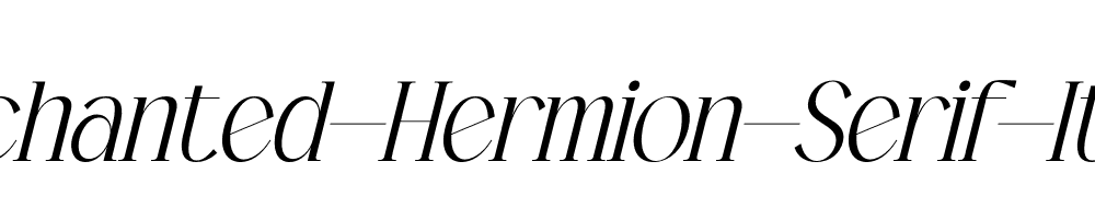 Enchanted-Hermion-Serif-Italic