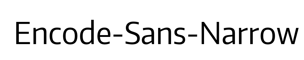 Encode-Sans-Narrow