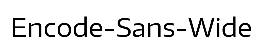 Encode-Sans-Wide