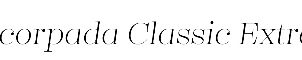  DEMO Encorpada Classic ExtraLight Italic