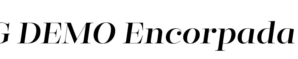  DEMO Encorpada Classic Italic