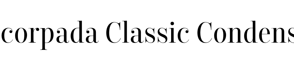  DEMO Encorpada Classic Condensed Regular