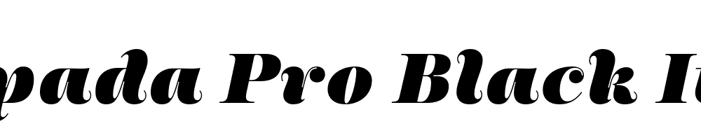  DEMO Encorpada Pro Black Italic Regular