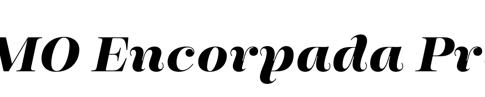  DEMO Encorpada Pro Bold Italic Bold