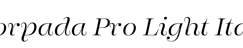  DEMO Encorpada Pro Light Italic Regular