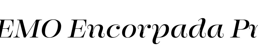  DEMO Encorpada Pro Italic Regular