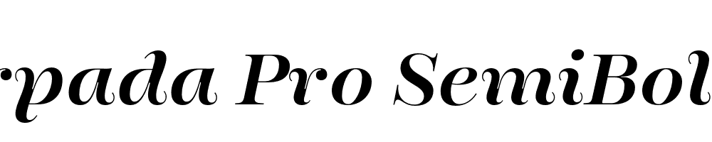  DEMO Encorpada Pro SemiBold Italic Regular