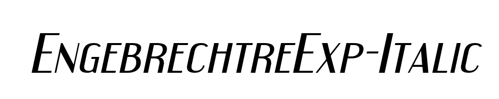 EngebrechtreExp-Italic