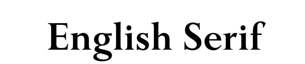 English Serif