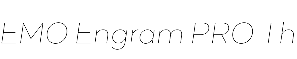 FSP DEMO Engram PRO Thin Italic