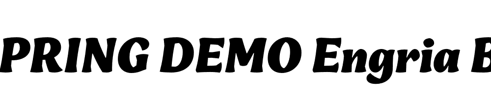  DEMO Engria Blk Italic