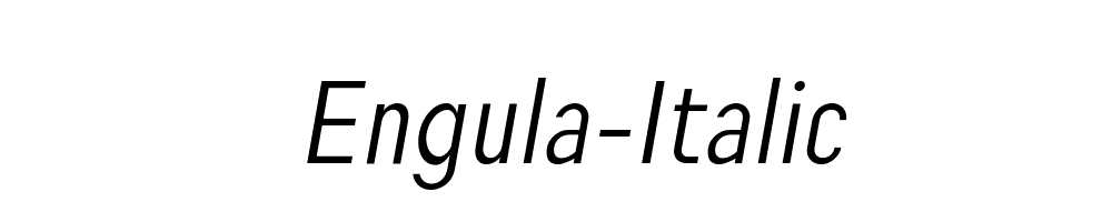 Engula-Italic