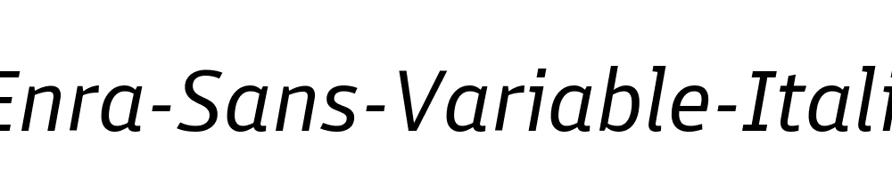 Enra-Sans-Variable-Italic