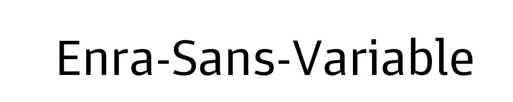 Enra-Sans-Variable