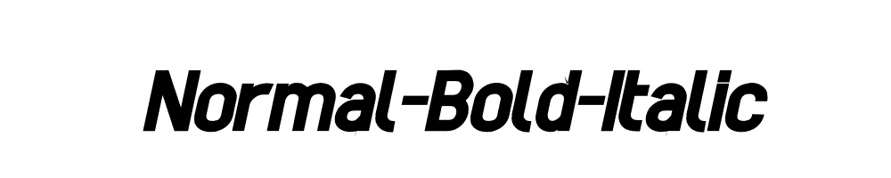 Normal-Bold-Italic