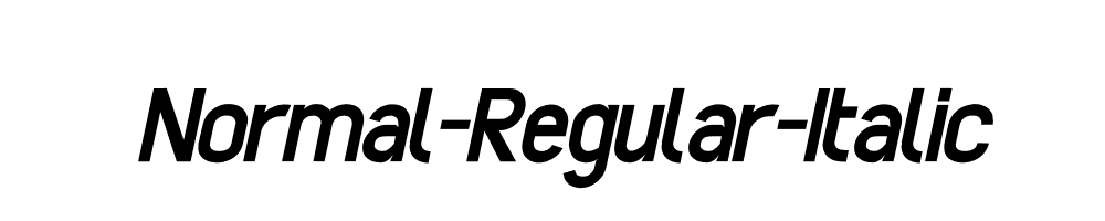 Normal-Regular-Italic