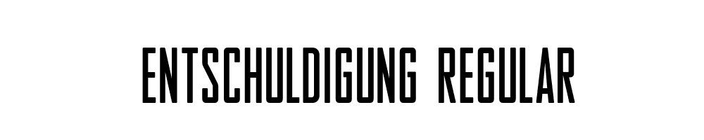 Entschuldigung-Regular