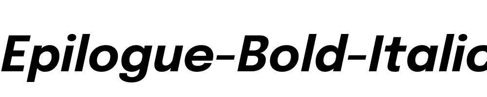 Epilogue-Bold-Italic