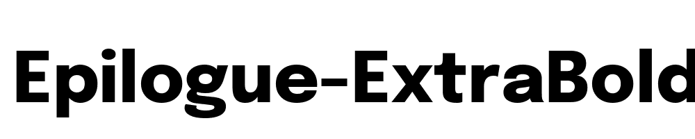 Epilogue-ExtraBold