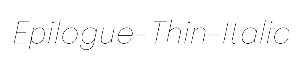 Epilogue-Thin-Italic