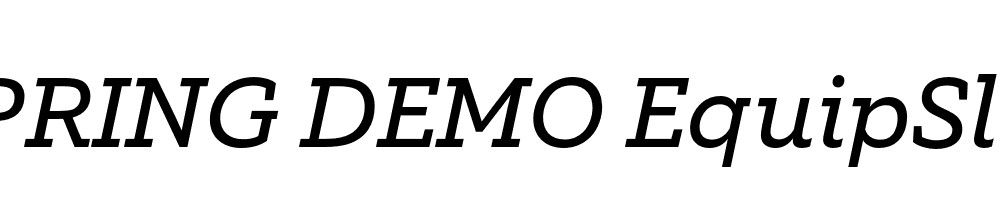  DEMO EquipSlab Italic